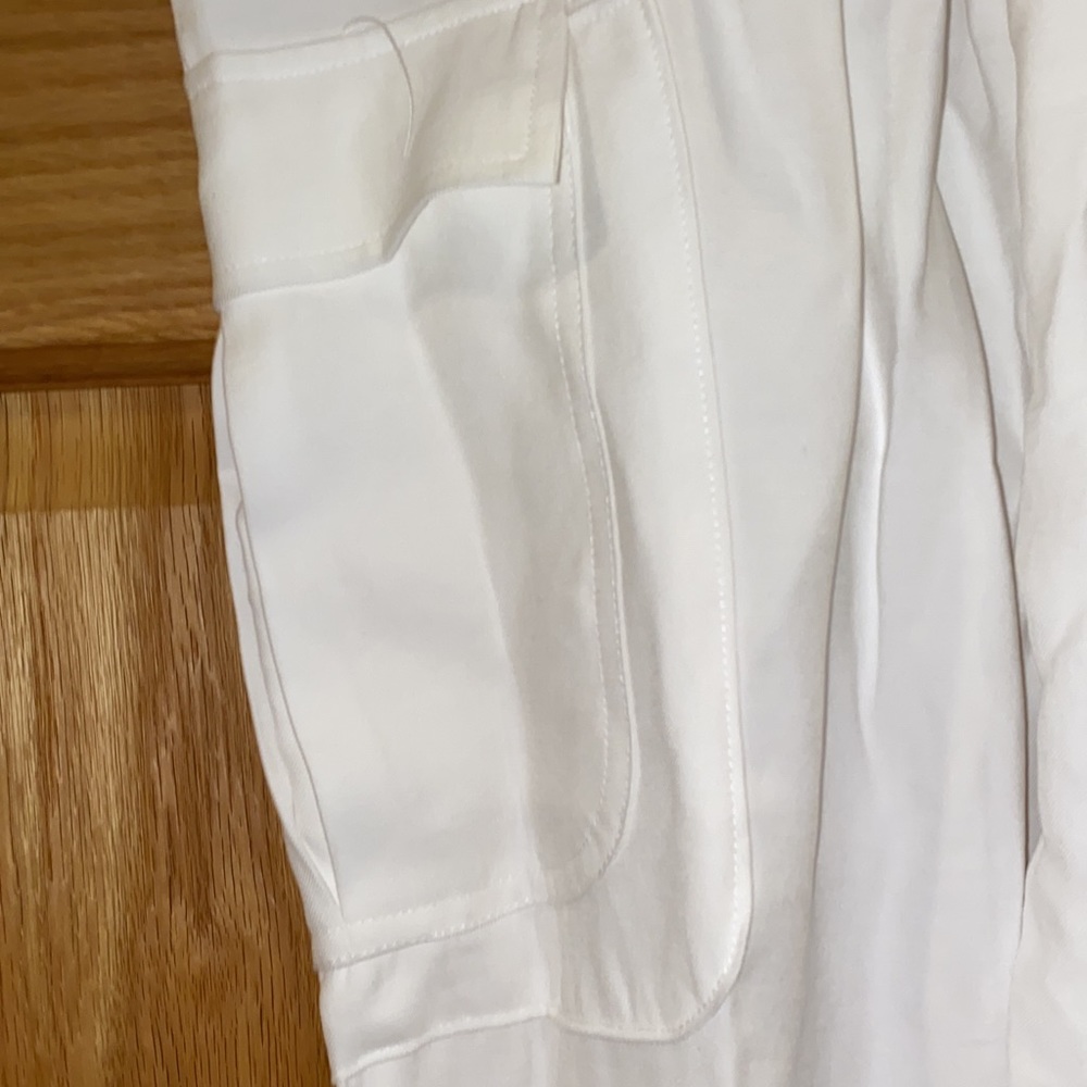 INC Womens Cargo High Rise Jogger Pants Ivory - Picture 8 of 8